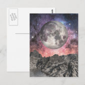 Moon Over Mountain Lake Briefkaart (Voorkant / Achterkant)
