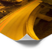 Moon Over Seattle Downtown Skyline Poster (Hoek)