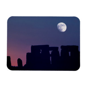 Moon Over Stonehenge   Wiltshire, Engeland Magneet