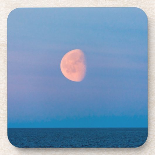 Moon Over the Bering Sea | Russia Far East Bier Onderzetter (Voorkant)