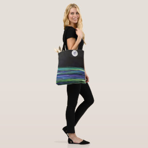 Moon over water - kunstwerk draagtas