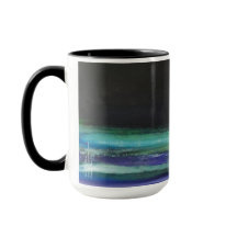 Moon Over Water - Kunstwerk - zwart