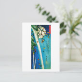 Moon Over Waterfall Hiroshige Briefkaart (Staand voorkant)