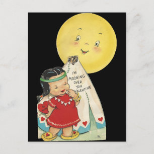 "Moon Over You"-Valentijn Feestdagenkaart