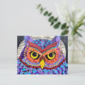 Moon Owl Briefkaart (Staand voorkant)