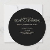 Moon Party - Carte d'invitation (Dos)