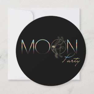Moon Party - Carte d'invitation