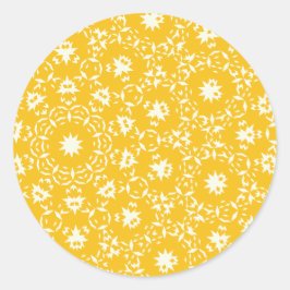 Moon pattern ronde sticker