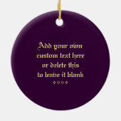Moon Personalized Round Ornament (Achterkant)