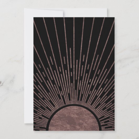 Moon Phase Arch Abstracte Sun en Sun Rays Set, 1/6 Feestdagenkaart (Voorkant)