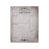 Moon Phase Gothic Gepersonaliseerde Planner Notitieblok (Gedraaid)
