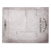 Moon Phase Gothic Gepersonaliseerde Planner Notitieblok (Voorkant)
