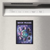 Moon Phase Magnet met Tree of Life | Celest Magneet (Insitu (Vaatwasser))
