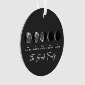 Moon Phase The Smith Family – Custom Names & Dates Ornament (voorkant)
