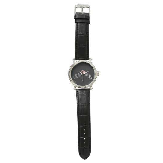 Moon Phase Watch Eclipse Astronomy Watch Horloge (Vlak)