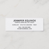 Moon Phases Astrologer Tarot Reader Mini Visitekaartje (Achterkant)