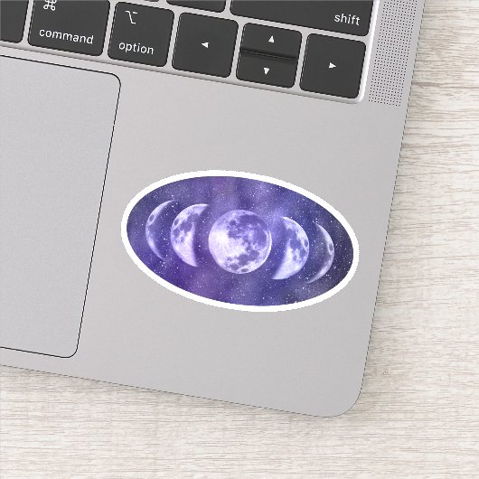 Moon Phases Boho Lunar Sticker (Detail)