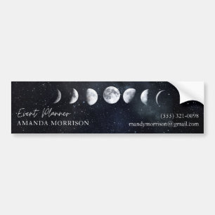 Moon Phases Celestial Event Planner Bumper Sticke Bumpersticker