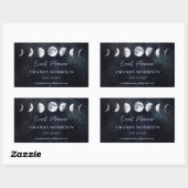 Moon Phases Celestial Event Planner Rechthoekige Sticker (Vel)