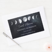 Moon Phases Celestial Event Planner Rechthoekige Sticker (Envelop)