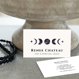 Moon Phases Energy Healer Visitekaartje