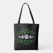 Moon phases garden tote bag (Dos)