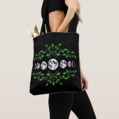 Moon phases garden tote bag (De près)
