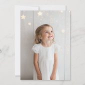 Moon Phases Gold Stars Photo Birthday Invitation (Dos)