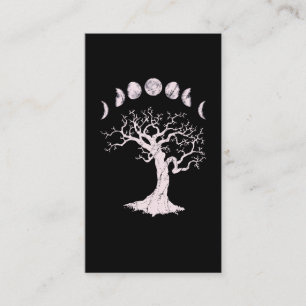 Moon Phases Gothic Tree Visitekaartje