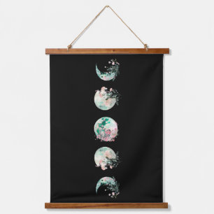 Moon Phases Hout Topped Wandtapijt Hangend Wandkleed