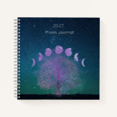 Moon Phases Journal en Sketchbook Notitieboek (Voorkant)