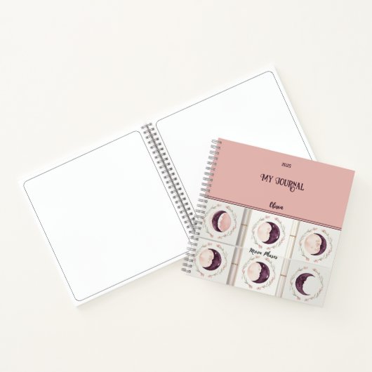 Moon Phases Journal en Sketchbook Notitieboek (Binnen)