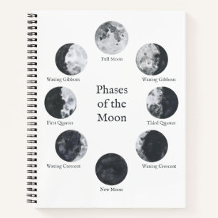 Moon Phases Notebook, Night Sky Journal Notitieboek