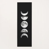 Moon Phases on Black Yoga Mat (Achterkant)