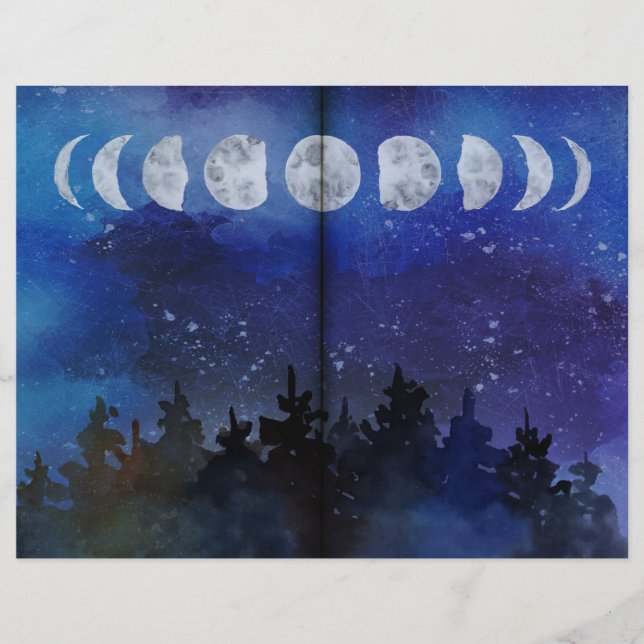 Moon Phases Scrapbook & Journal Pages (Voorkant)