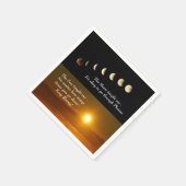 Moon Phases Sun Rises Inspirerend Quote Napkins Servet (Hoek)