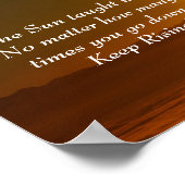 Moon Phases Sunrise Inspirerend Quote Poster (Hoek)