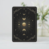 Moon Phases Tarot Carte de lecture Certificat cade (Debout devant)