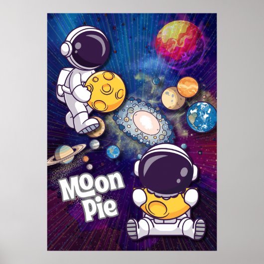 Moon Pie Strength in you Astronaut Wall art Poster (Devant)