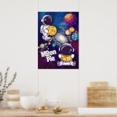 Moon Pie Strength in you Astronaut Wall art Poster (Cuisine)