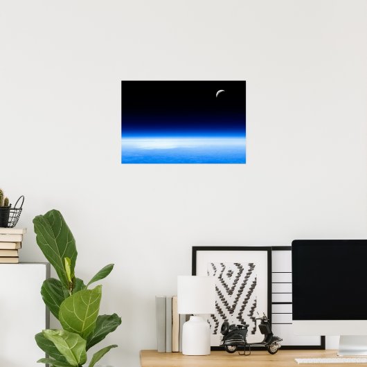 Moon Poster (Thuiskantoor)