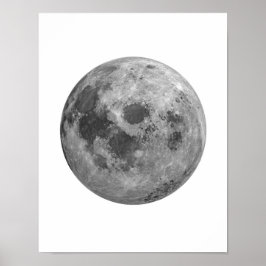 Moon Poster, Muur Decor, Full Moon Poster