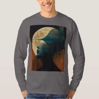 Moon profiel afbeelding t-shirt