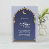 Moon Ramadan Iftar-uitnodiging Kaart (Staand voorkant)