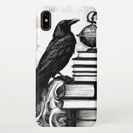 Moon Raven iPhone Hoesje (Achterkant)