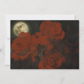 Moon Red Ghost Rozen Weddenschap Kaart (Achterkant)