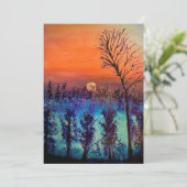 Moon Rising Bedankkaart (Staand voorkant)