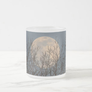 Moon Rising boven Poster Coffee Mok Trees