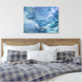 Moon River en Me Canvas Wrap Afdruk (Insitu (Slaapkamer))