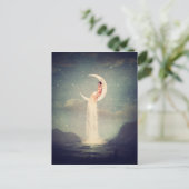 Moon River Lady Briefkaart (Staand voorkant)